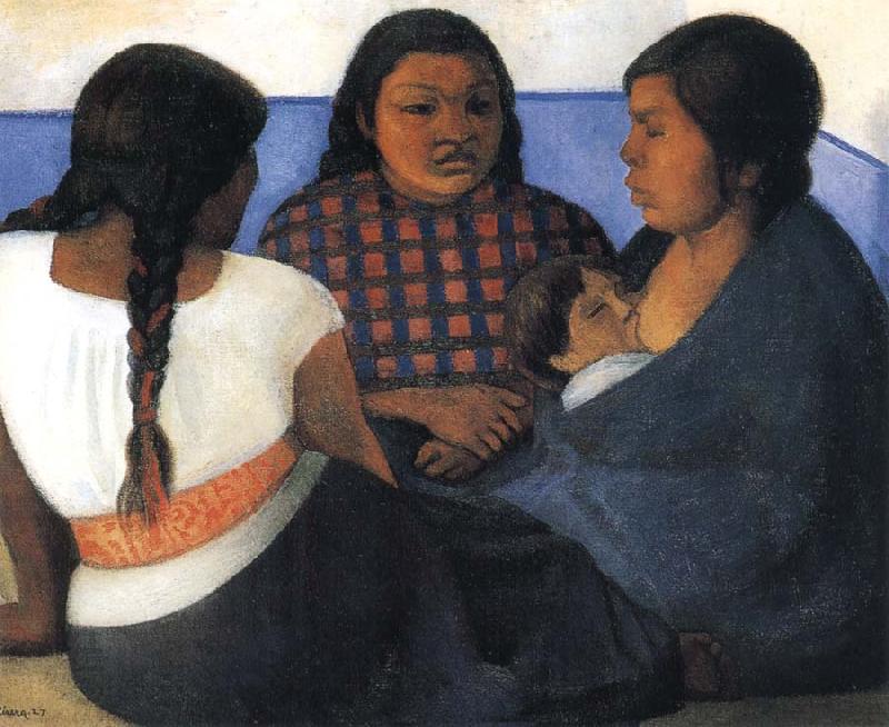 Diego Rivera The Three women and Child China oil painting art